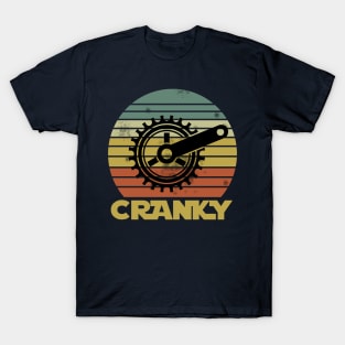 Bicycle Cranky Retro Vintage Gift For Cycling Lovers T-Shirt